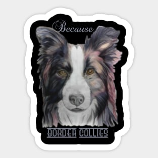 Because Border Collies Sticker